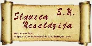 Slavica Meseldžija vizit kartica